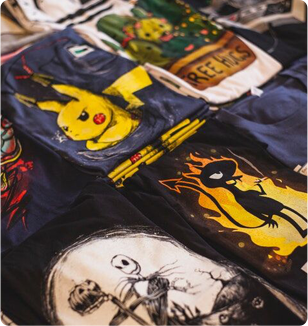 Pokemon themed apparel merchandise